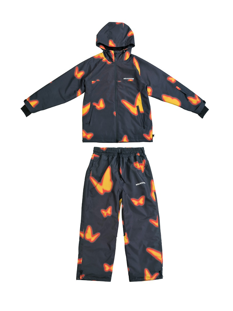 Molocoster Flame Butterfly Snow Suit Unisex