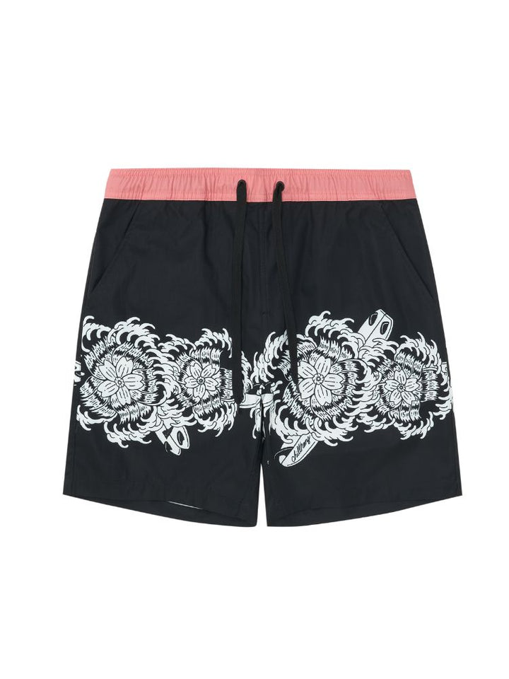 CHILLHANG Summer Print Spliced Color Shorts - Men's - Snowears- shorts