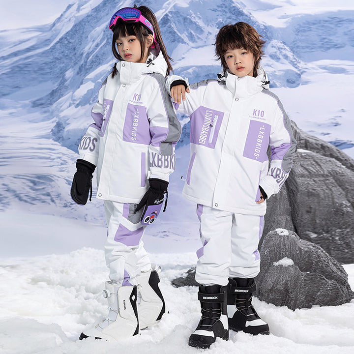 ARCTIC QUEEN Kids Reflective Extreme Ski Suit - US Only - Snowears- Kids suit