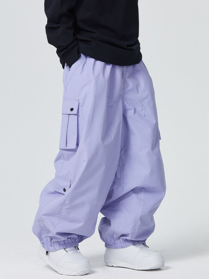 Searipe 3L Monochrome Baggy Cargo Pants - Women's - Snowears- snow pants