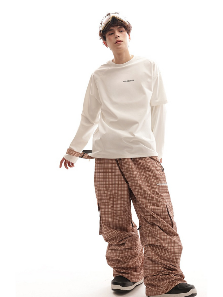 Molocoster Checkered Snow Pants - US Only - Snowears- snow pants