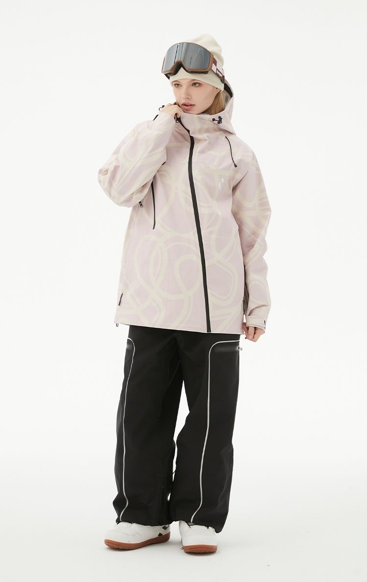 RandomPow Freestyle Light Pink RECCO® Shell Jacket - Women's - Snowears- Shell Jacket