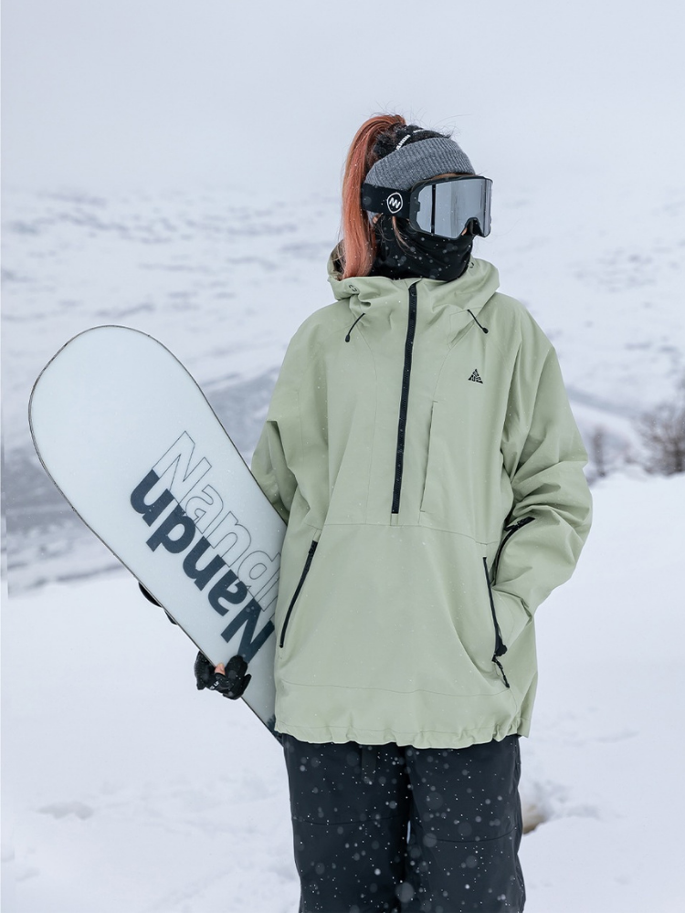 NANDN 3L Shield Lite Half-Zip Shell Jacket - Unisex - Snowears- Jackets