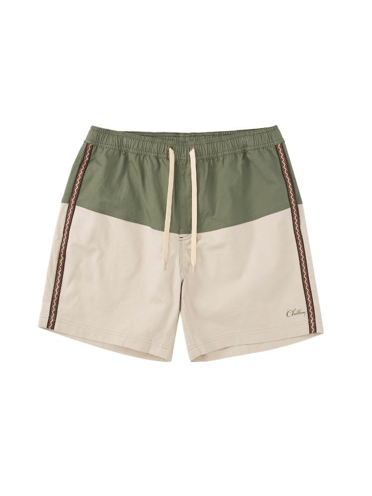 CHILLHANG Ethnic Patchwork Board Shorts Green ChillHang | Snowears.com