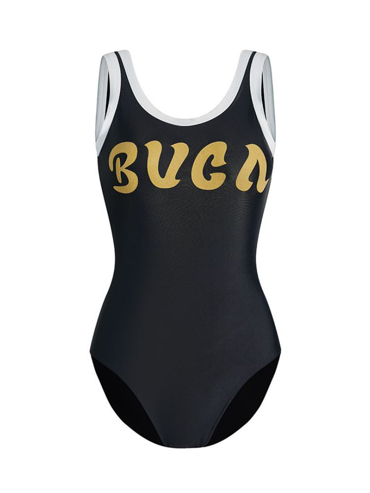 Chic Monogram One-Piece Swimsuit - Women's - Snowears- swimwear