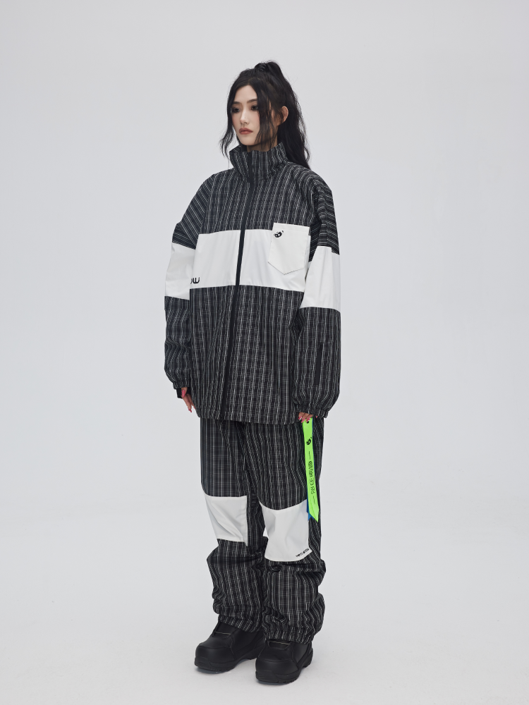 Yetisnow Chequered Black Jacket - Women's Yetisnow | Snowears.com