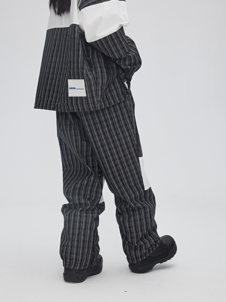 Yetisnow Chequered Black Pants - Unisex Yetisnow | Snowears.com