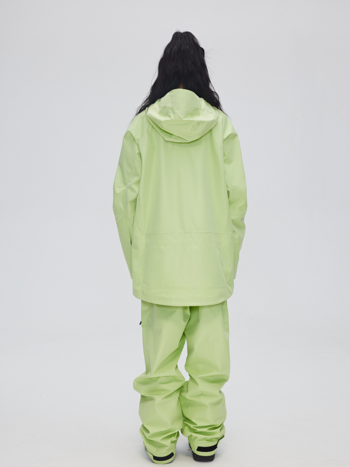 Yetisnow Unisex Green Bib Pants - Snowears-snowboarding skiing jacket pants accessories