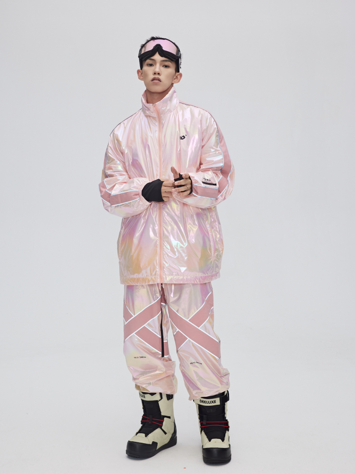 Yetisnow Gradient Pink Suit - Snowears-snowboarding skiing jacket pants accessories