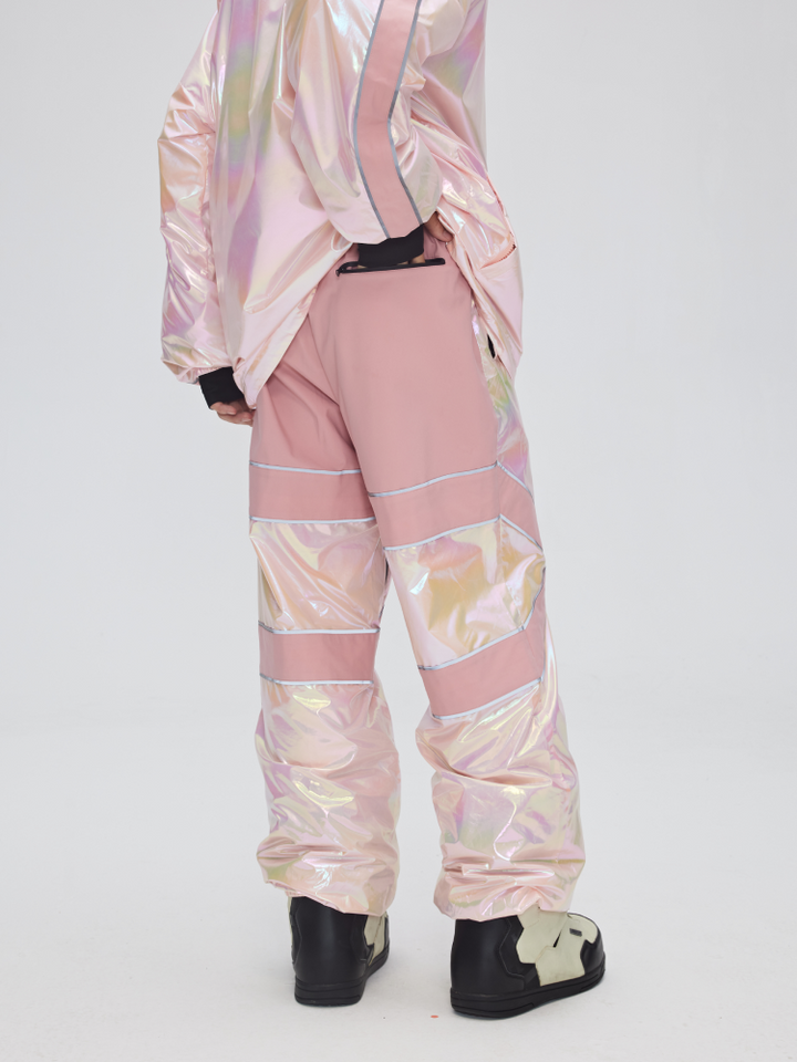 Yetisnow Gradient Pink Pants - Snowears-snowboarding skiing jacket pants accessories
