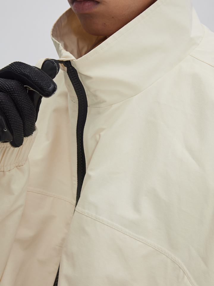 Yetisnow Oversized Beige Jacket - Snowears-snowboarding skiing jacket pants accessories