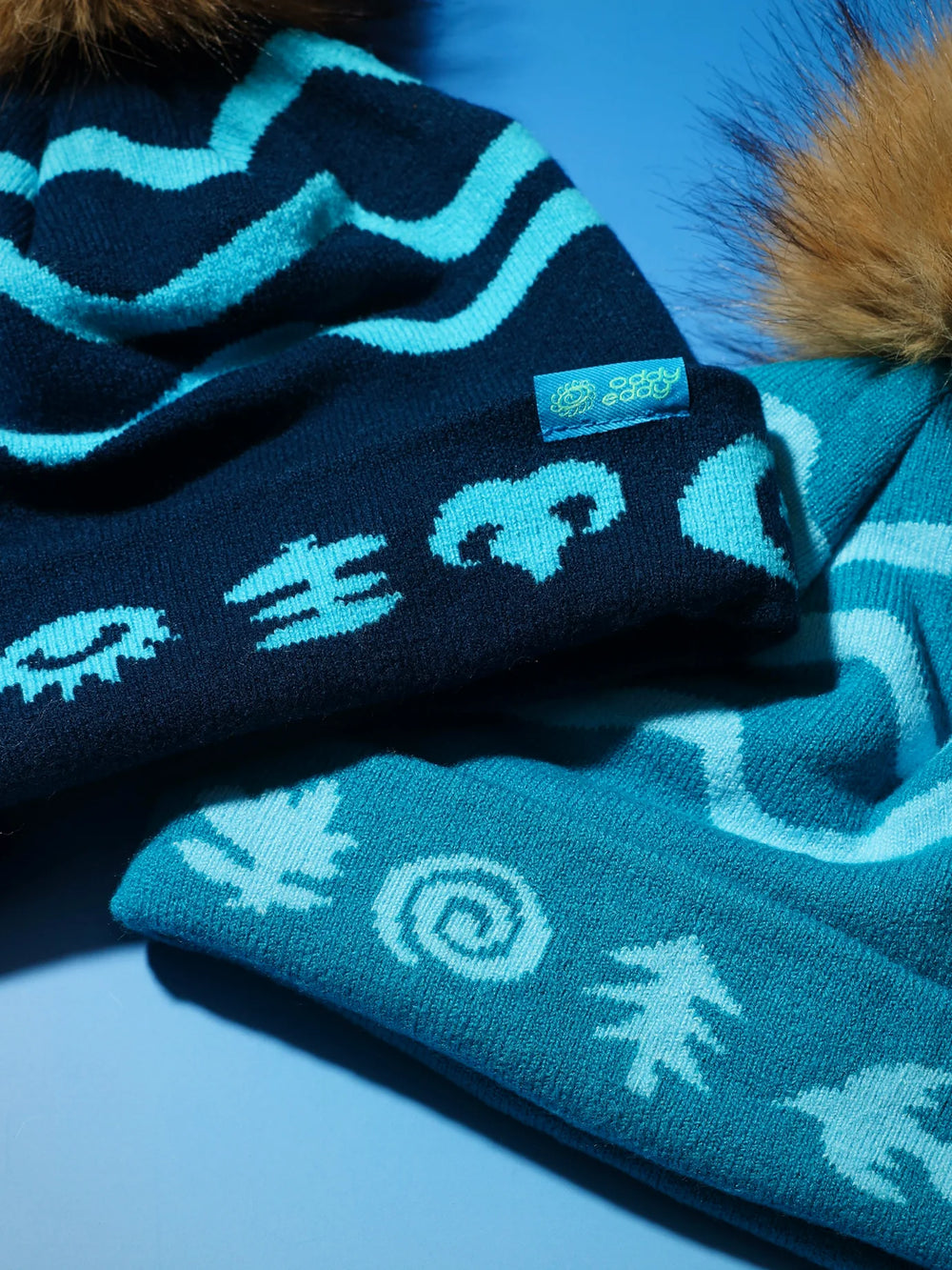 OddyEddy Retro Wave Dark Blue Beanie