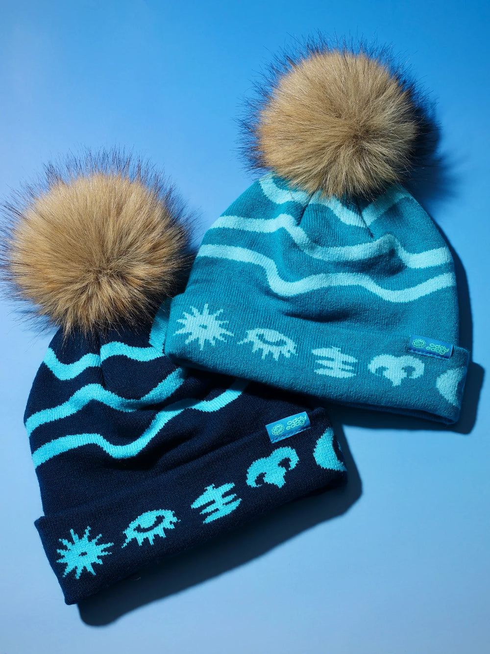 OddyEddy Retro Wave Dark Blue Beanie