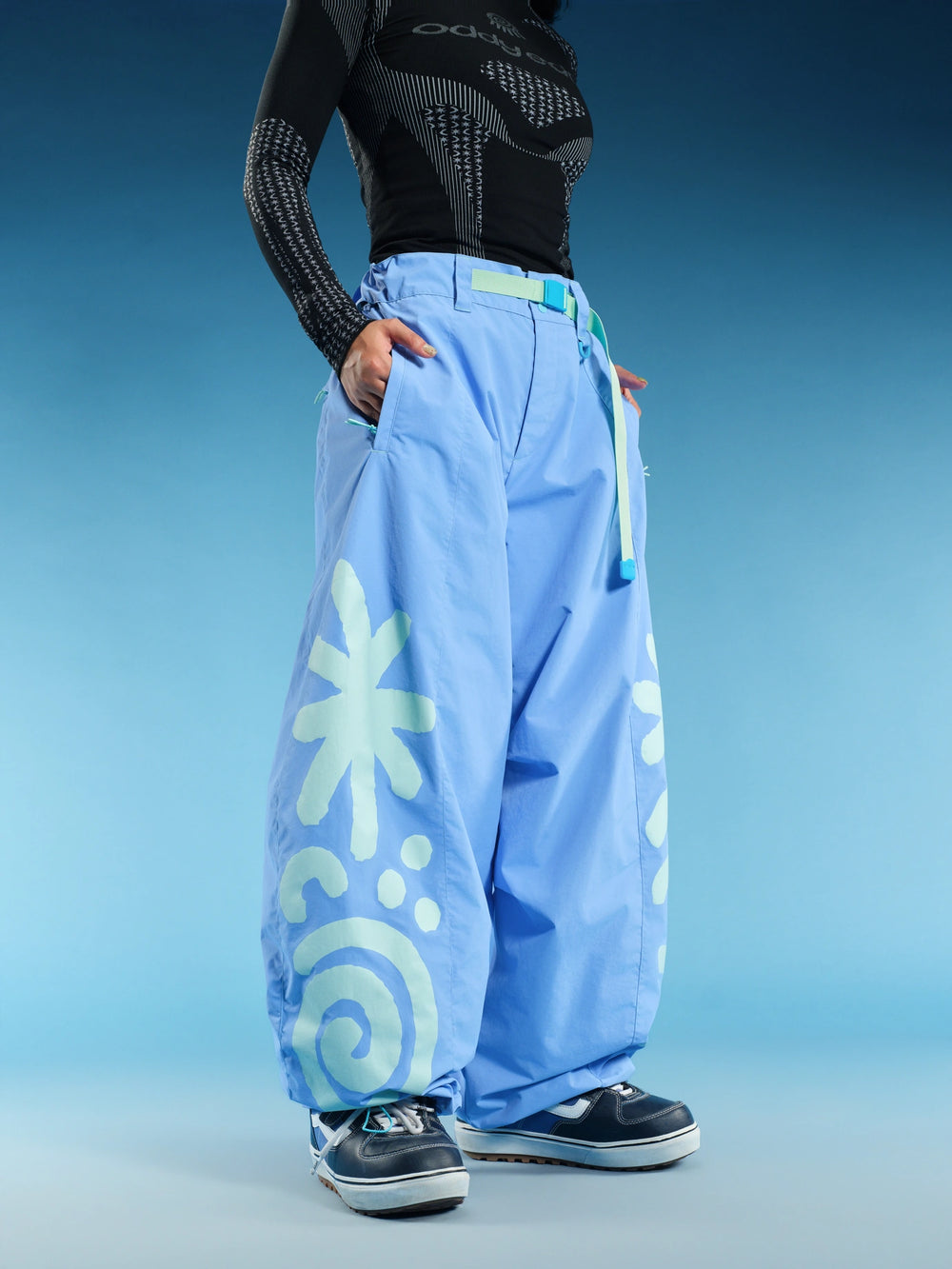 OddyEddy Mystic Swirl Baggy Snow Pants - Unisex