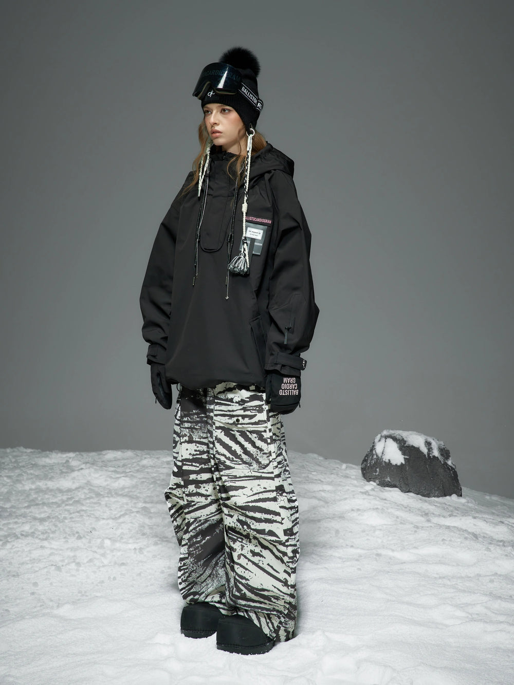 BCG Wild Zebra Street Baggy Snow Pants - Unisex