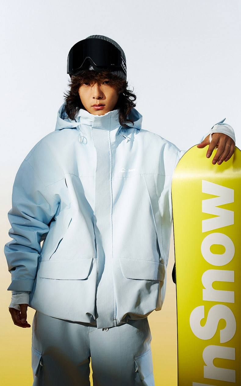 NIS 2L Solid Color Loose Jacket - Unisex - Snowears- Ski/Snowboard Jackets