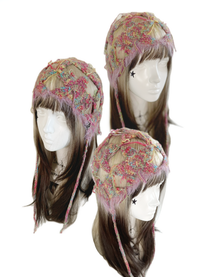 F4NFAN Original Handmade Head Decor Beanie - Snowears- beanie