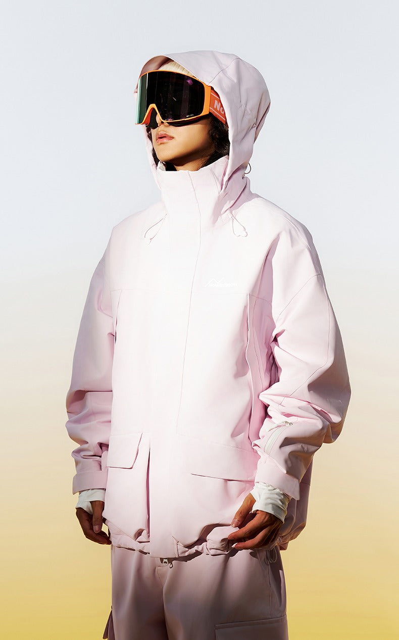 NIS 2L Solid Color Loose Jacket - Unisex - Snowears- Ski/Snowboard Jackets