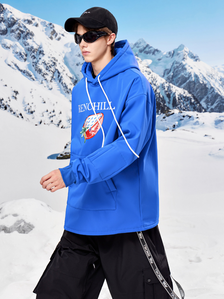 RenChill Klein Blue 3L Fleece Ski Hoodie - Unisex Renchill | Snowears.com