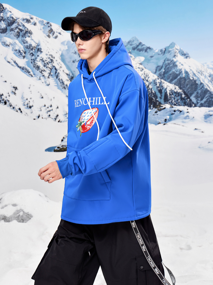 RenChill Klein Blue 3L Fleece Ski Hoodie - Men's - Snowears- Hoodies & Sweaters