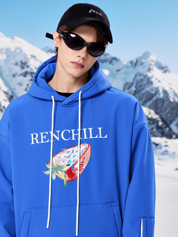 RenChill Klein Blue 3L Fleece Ski Hoodie - Unisex Renchill | Snowears.com