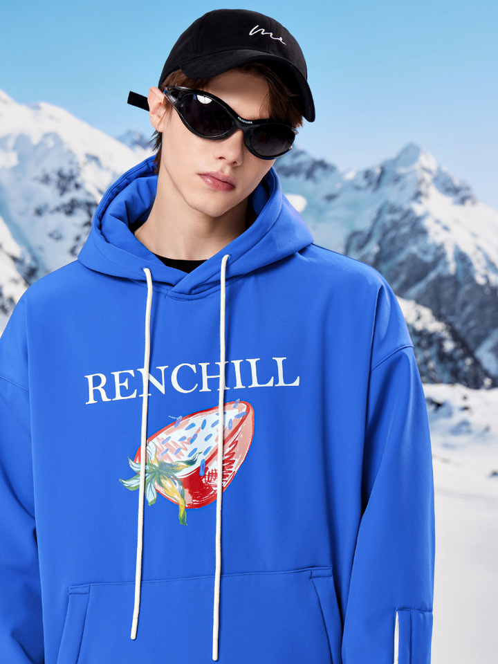 RenChill Klein Blue 3L Fleece Ski Hoodie - Men's - Snowears- Hoodies & Sweaters