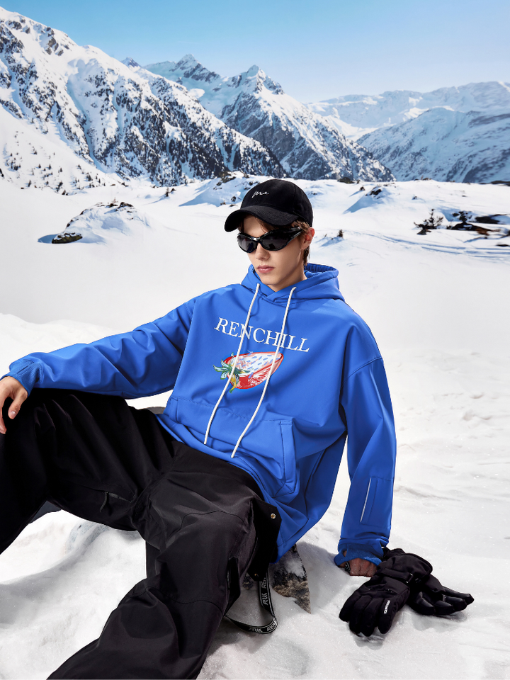 RenChill Klein Blue 3L Fleece Ski Hoodie - Men's - Snowears- Hoodies & Sweaters