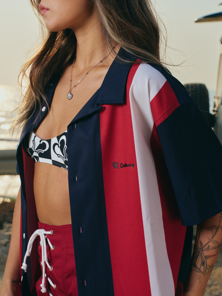 CHILLHANG Moto Stripe Cuba Shirt - Unisex ChillHang | Snowears.com