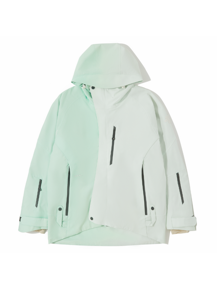 LITAN Gradient Color Mountain Snow Jacket - Men's Mint Green LITAN | Snowears.com