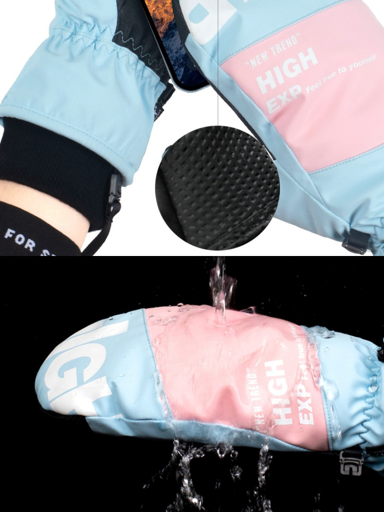 High Experience Unisex Carving Ski Mittens - Snowears- gloves