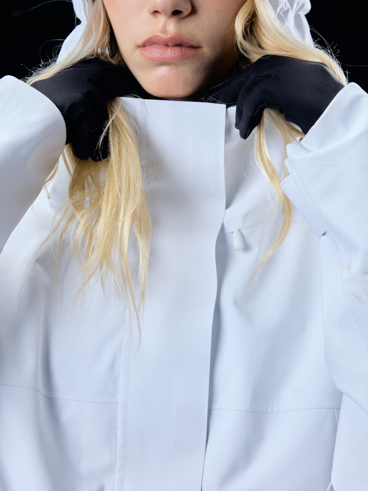 Hellystudio Elemental White 3L Snow Jacket - US ONLY - Snowears- Ski/Snowboard Jackets