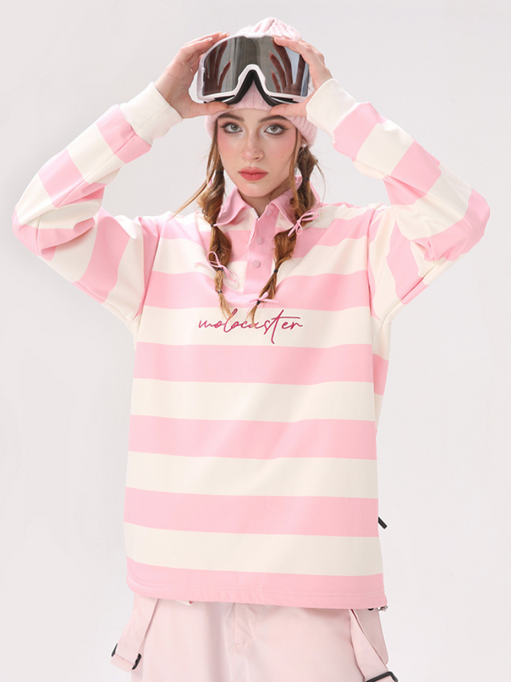 Molocoster Colorblock Striped Ski Sweatshirt - Unisex - Snowears- Hoodies & Sweaters