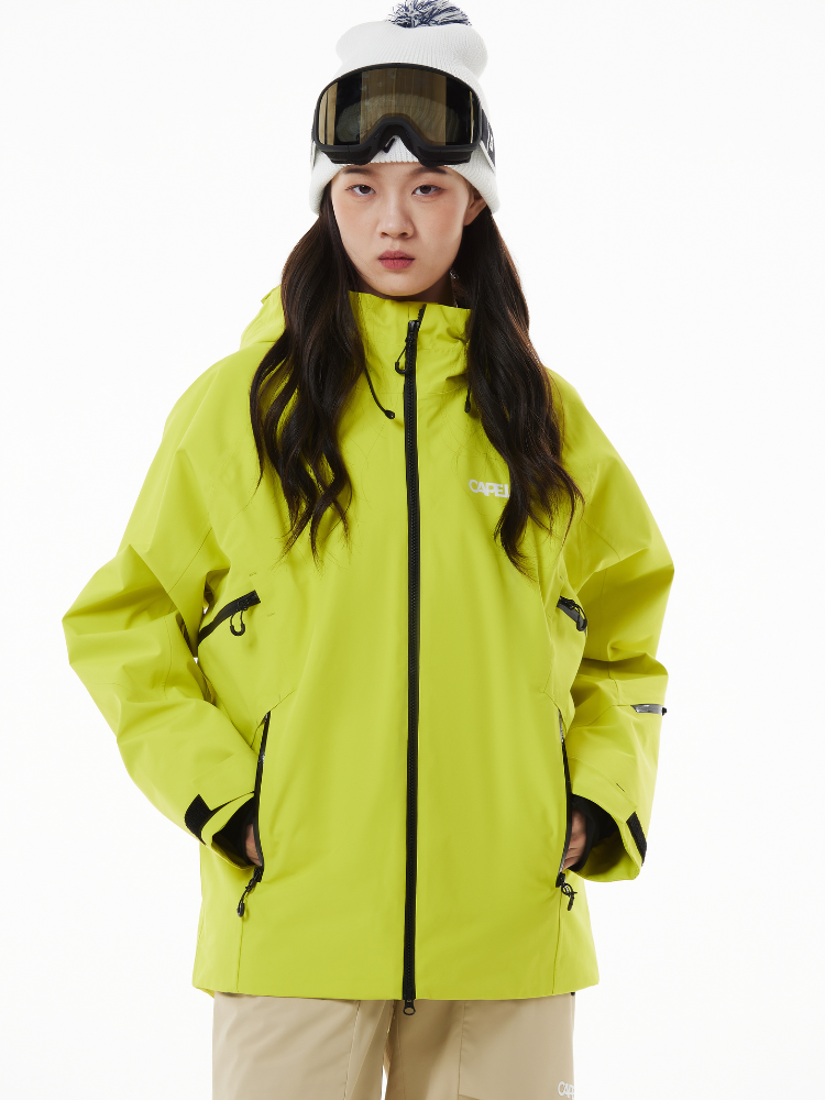 Capelin Crew Iceland 3L Insulated Snowboard Jacket - Unisex Yellow Capelin Crew | Snowears.com