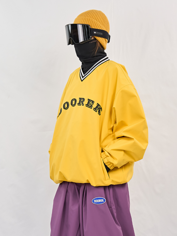 Doorek Baseball V-Neck Ski Pullover - Unisex - Snowears