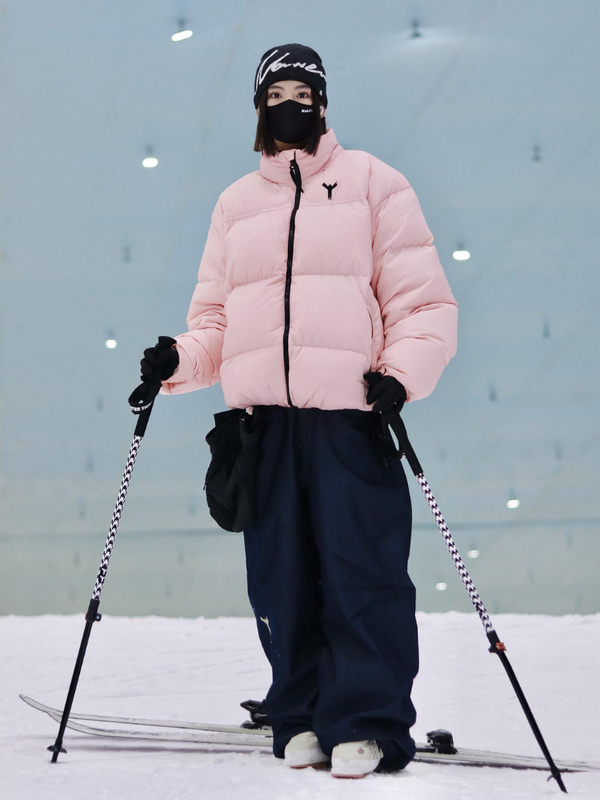 Winter Ticket Denim Baggy Ski Pants - Unisex