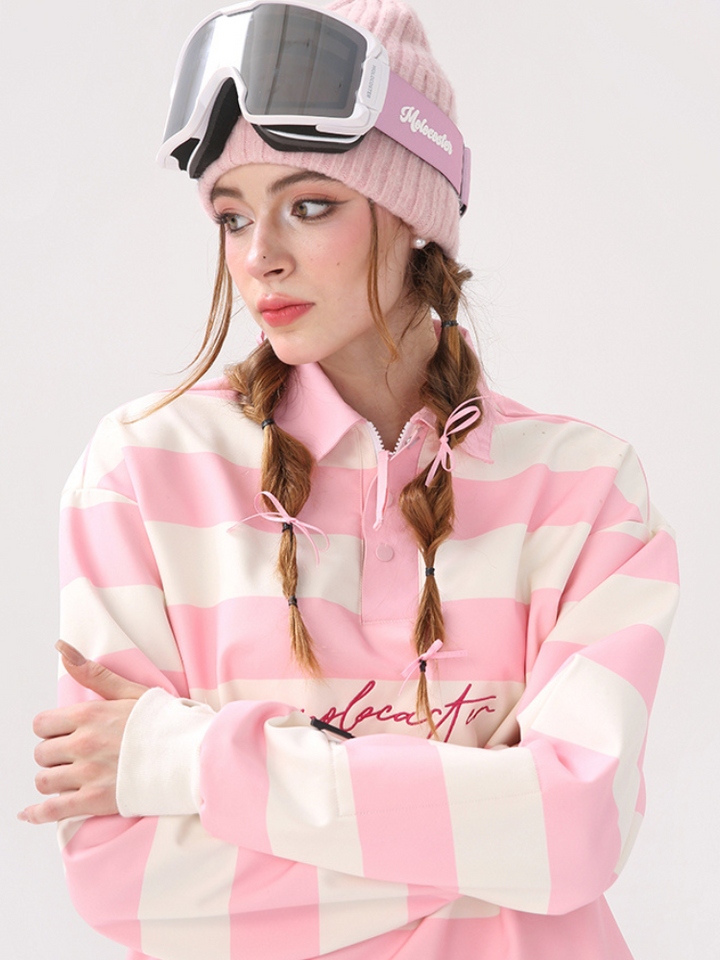 Molocoster Colorblock Striped Ski Sweatshirt - Unisex - Snowears- Hoodies & Sweaters