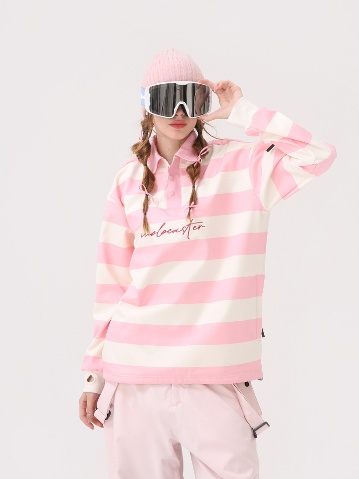 Molocoster Colorblock Striped Ski Sweatshirt - Unisex - Snowears- Hoodies & Sweaters