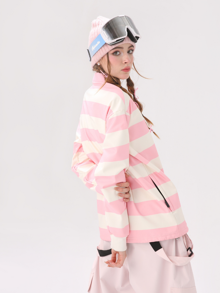 Molocoster Colorblock Striped Ski Sweatshirt - Unisex - Snowears- Hoodies & Sweaters