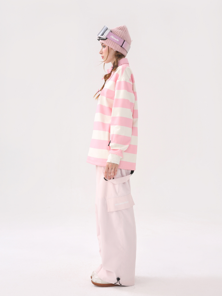 Molocoster Colorblock Striped Ski Sweatshirt - Unisex - Snowears- Hoodies & Sweaters