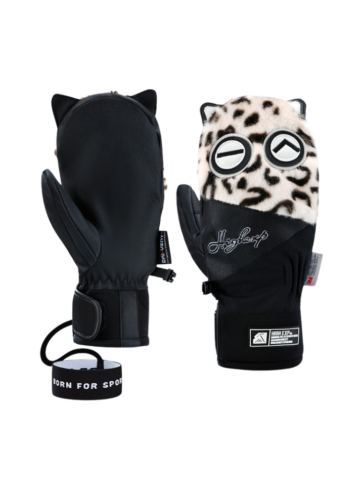 High Experience Unisex Plush Cute Ski Mittens - Snowears- gloves
