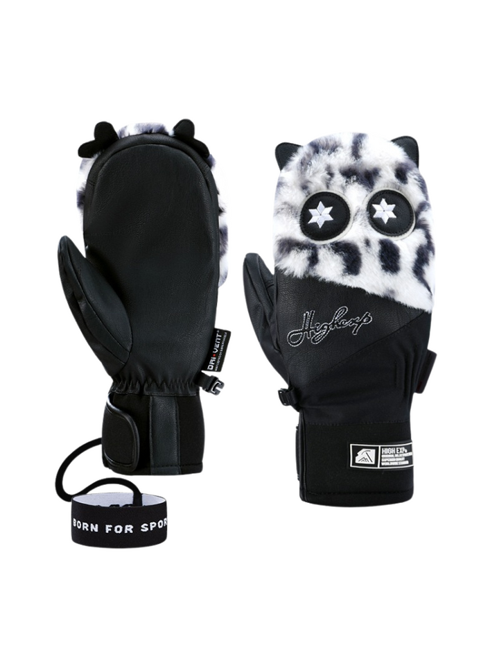 High Experience Unisex Plush Cute Ski Mittens - Snowears- gloves