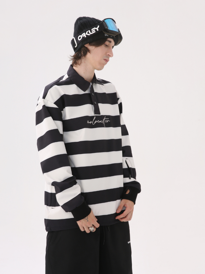 Molocoster Colorblock Striped Ski Sweatshirt - Unisex - Snowears- Hoodies & Sweaters