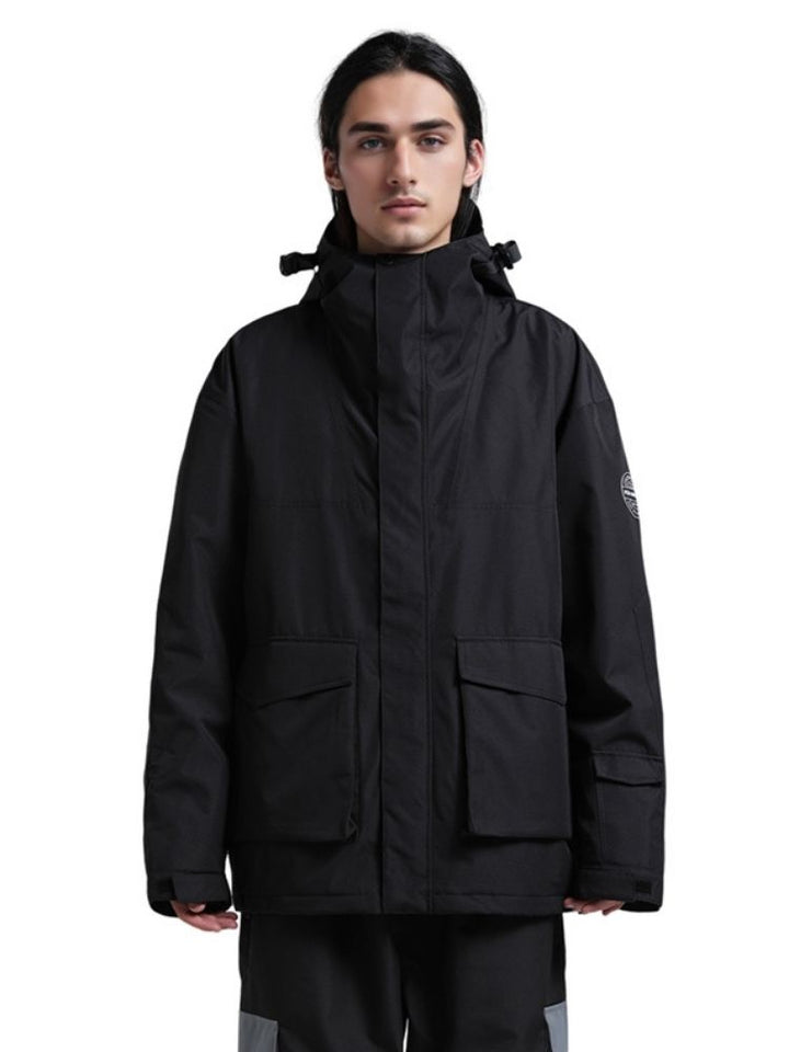 Gsou Snow Colorblock Cargo Snow Jacket - Men's - Snowears- Coats & Jackets