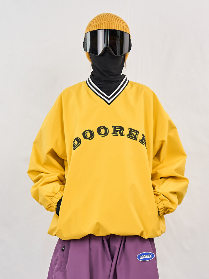 Doorek Baseball V-Neck Ski Pullover - Unisex - Snowears