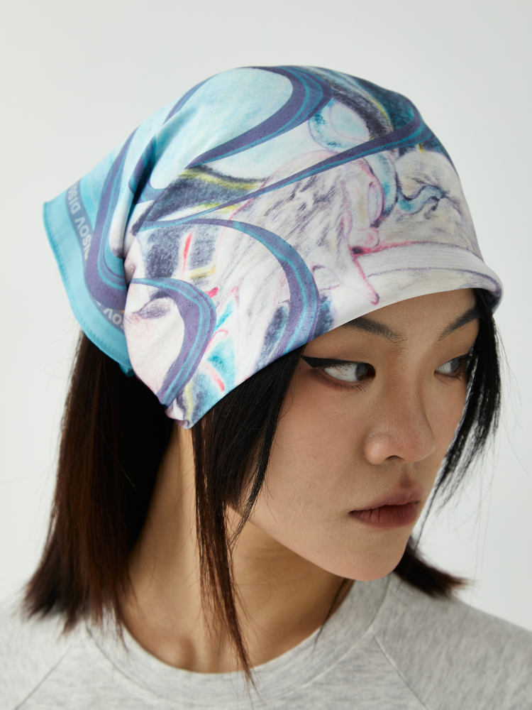 DISOV x ZtoA Abstract Print Bandana DISOV | Snowears.com