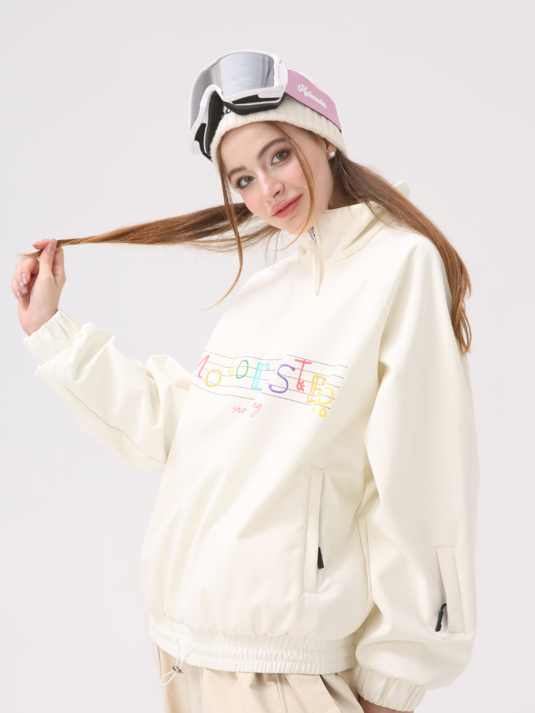 Molocoster Beige Ski Sweatshirt - Women's Molocoster | Snowears.com