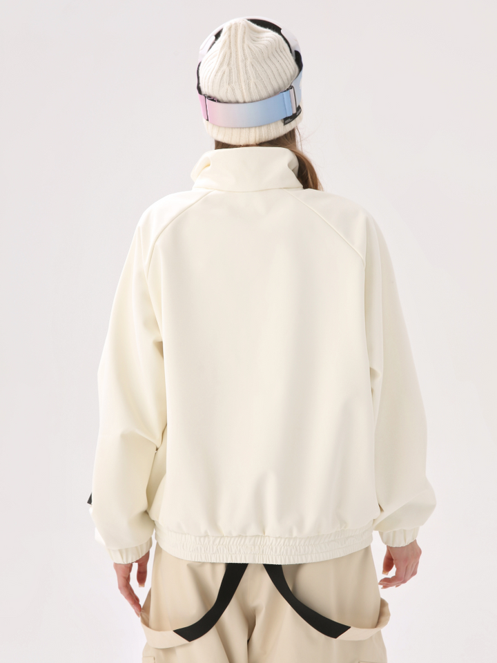 Molocoster Beige Ski Sweatshirt - Women's - Snowears- Hoodies & Sweaters