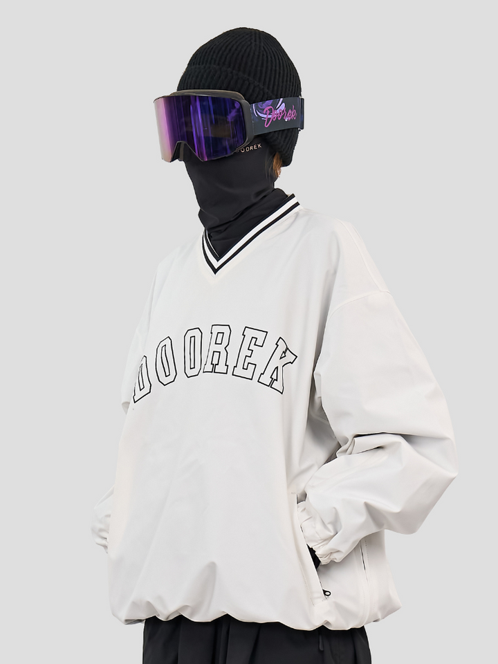 Doorek Baseball V-Neck Ski Pullover - Unisex - Snowears