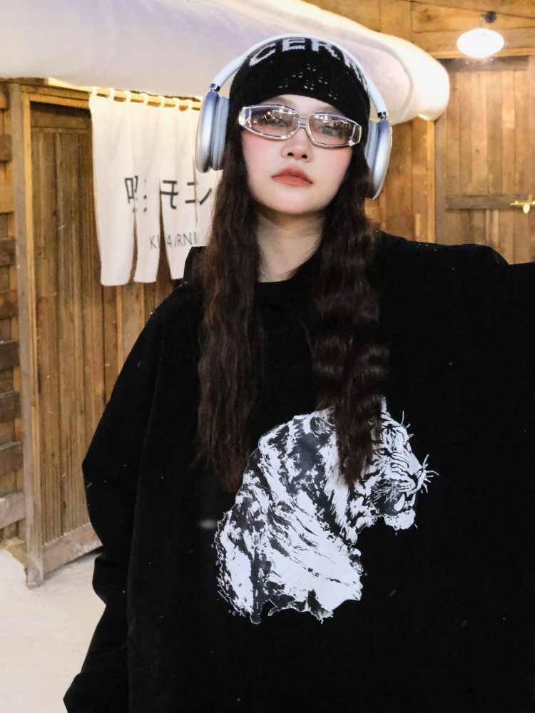 Hellystudio Leopard Pro Snow Pullover - Unisex Black Hellystudio | Snowears.com