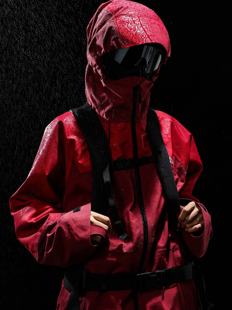 POMT 3L BC Baggy Shell Jacket - Unisex Raspberry Red POMT | Snowears.com